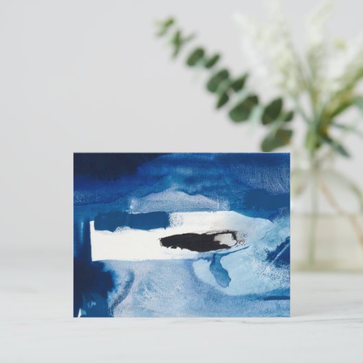 Blue Amore II Postkarte (Stehend Vorderseite)