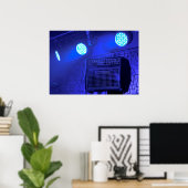 Blue Amp Poster (Heimbüro)