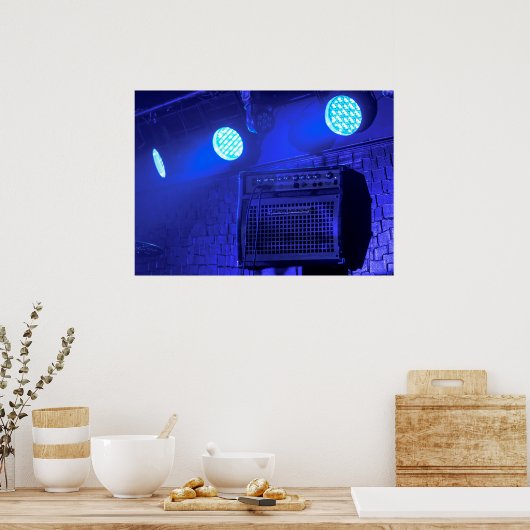 Blue Amp Poster (Küche)