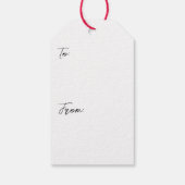 Blue Amsterdam Houses Geschenkanhänger (Rückseite)