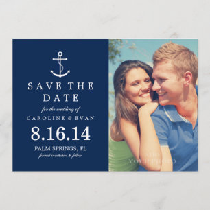 Blue Anchor Foto Wedding Save the Date