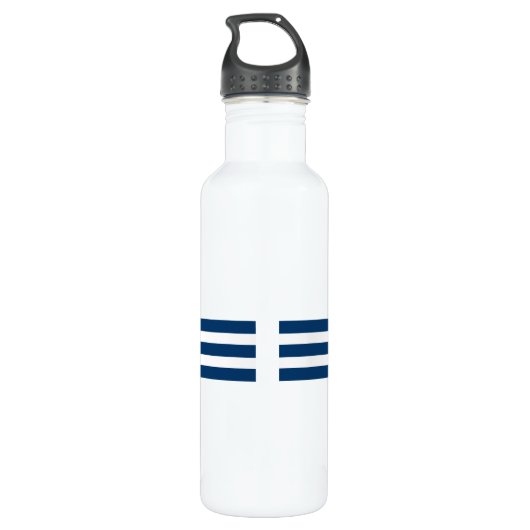 Blue Anchor Monogramm Wasser Flasche Trinkflasche (Rückseite)