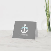 Blue Anchor Nautical Baby Dusche