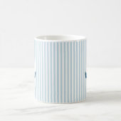 Blue Anchor Nautical Strip Coffee Tasse (Mittel)