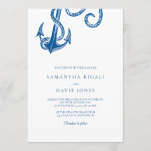 Blue Anchor Nautical Wedding
