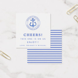 Blue Anchor - Nautical Wedk Drink Ticket