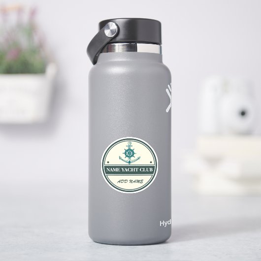 Blue Anchor Nautical Welcome Yacht Segelboot Aufkleber (HydroFlask)