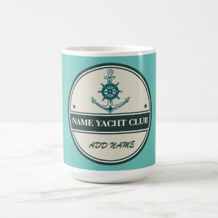 Blue Anchor Nautical Welcome Yacht Segelboot Kaffeetasse