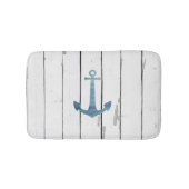 Blue Anchor Shiplap Badezimmer Dekoration Badematte (Vorderseite)