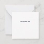 Blue Anchor Vielen Dank Note Card Mitteilungskarte (Rückseite)