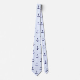 Blue Anchors Nautical Men's Neck Tie Krawatte