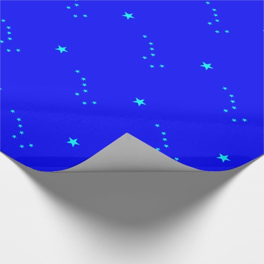 Blue and Aqua Big Dipper Geschenkpapier (Ecke)