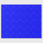 Blue and Aqua Big Dipper Geschenkpapier (Flach)
