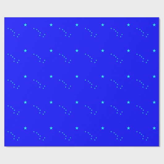 Blue and Aqua Big Dipper Geschenkpapier (Flach)