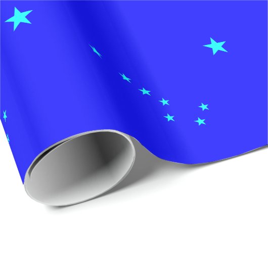 Blue and Aqua Big Dipper Geschenkpapier (Rolleneckpunkt)
