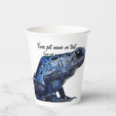 Blue and Black, Blue Poison Dart Frog Pappbecher (Vorderseite)
