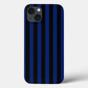 Blue and black candy stripes Case-Mate iPhone case
