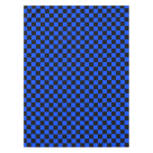 Blue and black checkerboard pattern tischdecke (Vorderseite)