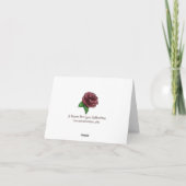 Blue and Black Class of 2025 Dankeskarte (Rückseite)