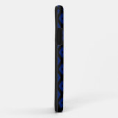 Blue and black diamond pattern Case-Mate iPhone hülle (Hinten/Rechts)