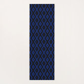 Blue and black diamond pattern yogamatte (Rückseite)