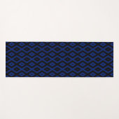 Blue and black diamond pattern yogamatte (Vorderseite (Horizontal))