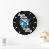 Blue and Black Gamer | Video-Controller Große Wanduhr (Zuhause)