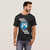 Blue and Black Gamer | Video-Controller T-Shirt (Vorne ganz)