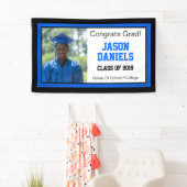 Blue and Black Grad One Foto Banner (Insitu)