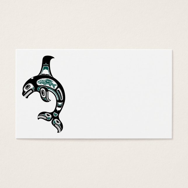 Blue and Black Haida Spirit Killer Whale (Vorderseite)