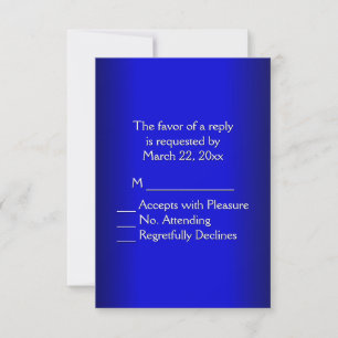 Blue and Black RSVP - Follow link for updated RSVP Karte