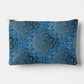 Blue and Black Travel Accessoire Bag Zubehörtasche (Vorderseite)