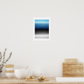 Blue and Black Velvet Reflection Photography Poster (Küche)
