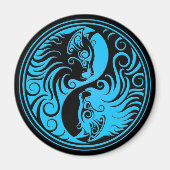 Blue and Black Yin Yang Kittens Magnet (Vorne)
