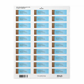 Blue and Brown Address Labels (Vorne)
