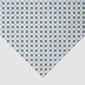 Blue and Brown Classic Argyle Pattern Seidenpapier (Ausschnitt)