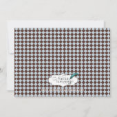 Blue and Brown Ladybug Baby Ankündigung (Rückseite)