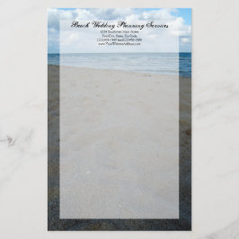 Blue and Brown Sands ~ Hochzeiten am Strand Briefpapier