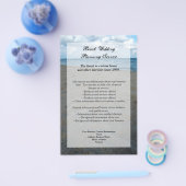 Blue and Brown Sands ~ Hochzeiten am Strand Flyer (Einzeln)