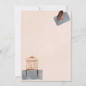 Blue and Burgundy Travel Dankeskarte (Rückseite)