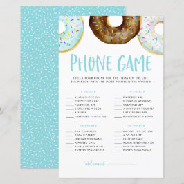 Blue and Chocolate Donuts Baby Duschkabine Phone G