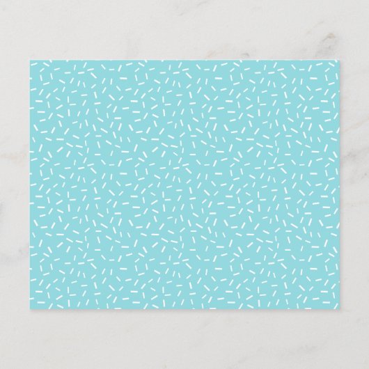 Blue and Chocolate Donuts Baby Sprinkle Einladung (Rückseite)