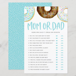 Blue and Chocolate Donuts Mama oder Vater Duschspi