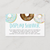 Blue and Chocolate Sprinkle Donuts Display Shower Begleitkarte (Vorderseite)
