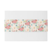 Blue and Coral Floral Wedding Bly Band (Rückseitenbeispiel)