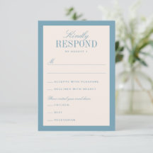 Blue and Cream Classic Elegante Wedding