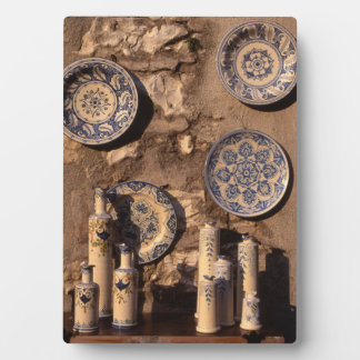 Blue and Cream Pottery Umbria Poster Fotoplatte