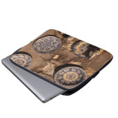 Blue and Cream Pottery Umbria Poster Plaque Laptopschutzhülle (Vorne Knopf)