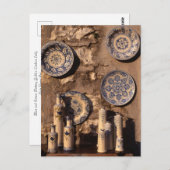 Blue and Cream Pottery Umbria Poster Postkarte (Vorne/Hinten)