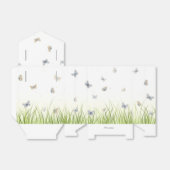 Blue and Crème Butterfets Charming Garden Scene Geschenkschachtel (Ungefaltet)